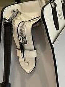 Kate Spade Madison Medium Platinum Grey Colorblock Leather Satchel Bag Purse