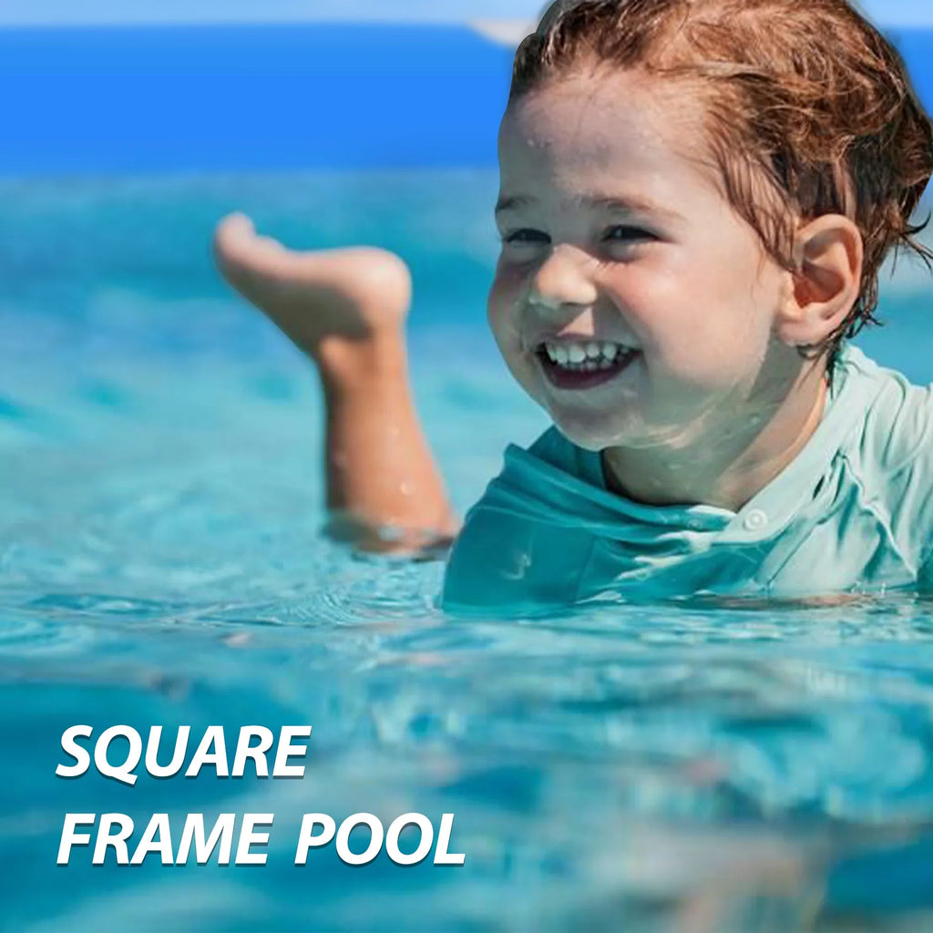 59x59 Metal Frame Pool Summer -  Swimming Pool for Summer Water Play, Outdoor Indoor Pool Ball/Sand Pit for Backyard Party