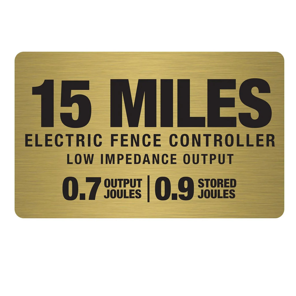 American FarmWorks 0.7 Joule 15-Mile -Powered Low Impedance Electric Fence Charger