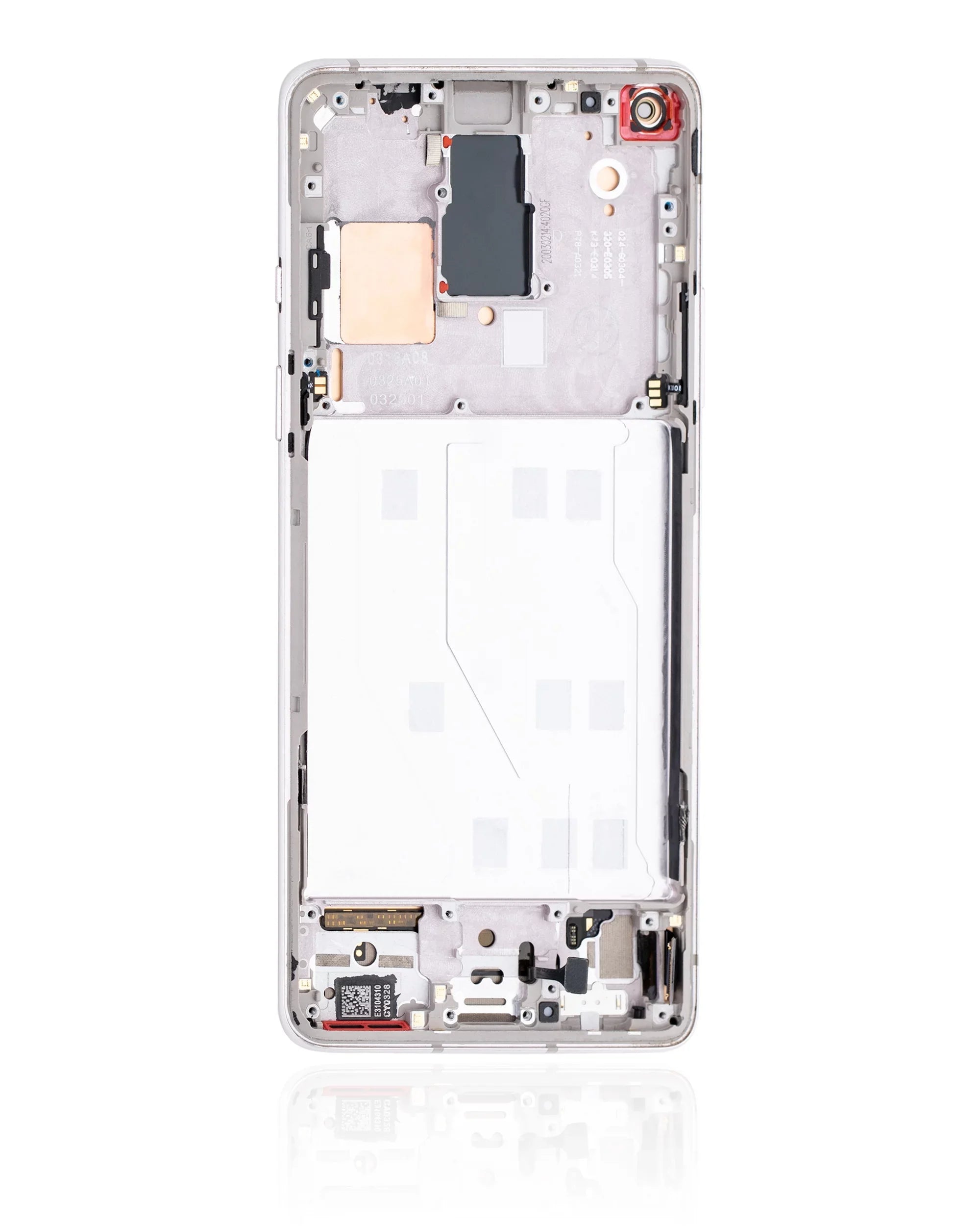 Replacement  Assembly With Frame Compatible For OnePlus 8 / 5G (Non-Verizon 5G  Frame) (Refurbished) (Polar Silver)