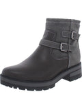 Naturalizer Womens North Faux Leather Buckle Ankle Boots
