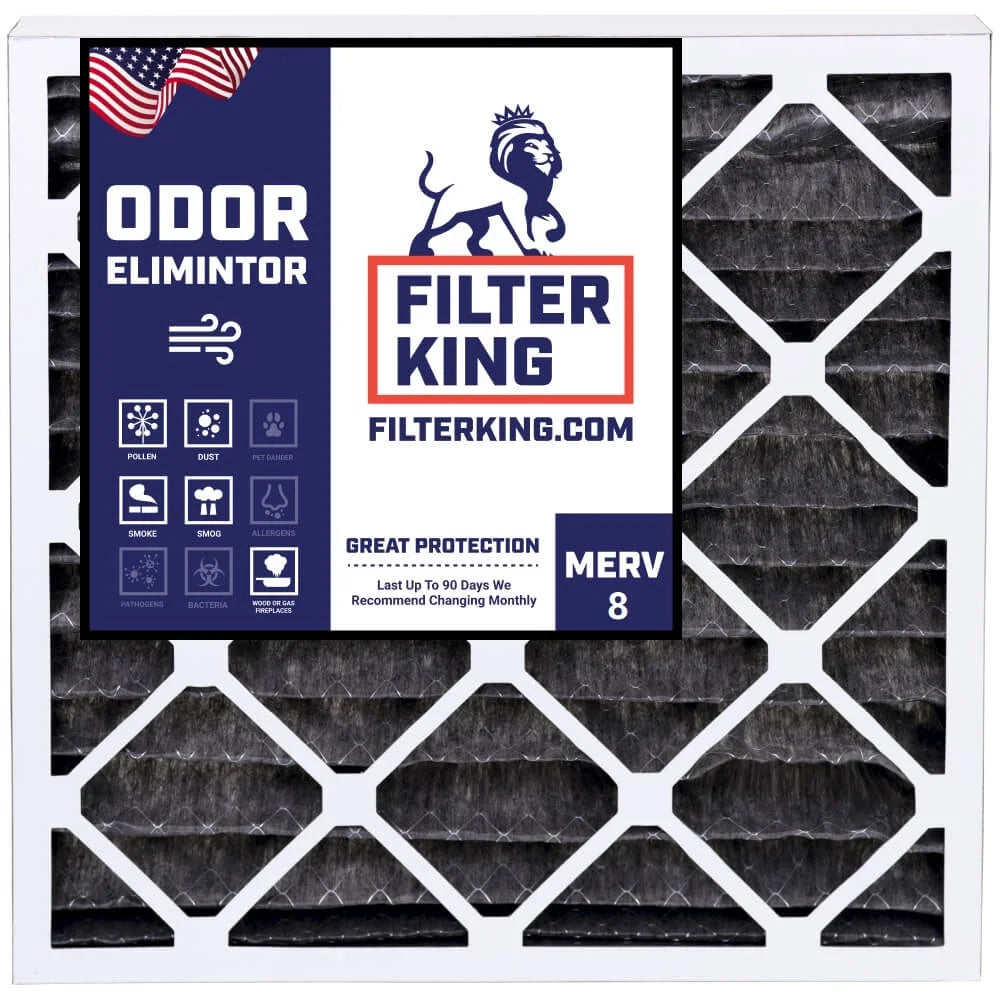 Filter King 24x28x1 Air Filter | 4- | Carbon  8  Pleated / Furnace Filters |    | Actual Size: 24 x 28 x .75"