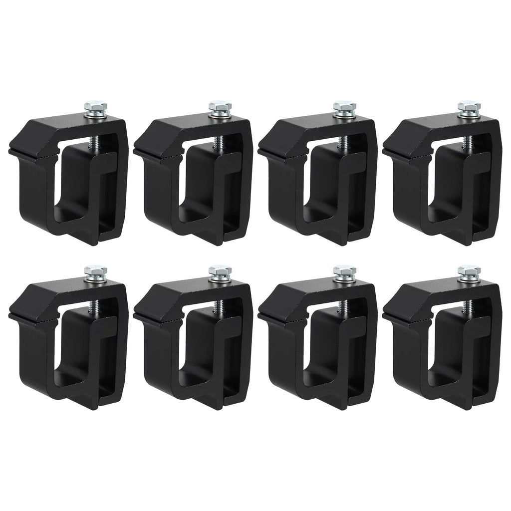 Unique Bargains 8 Pcs Truck Bed Cap Mount Clamps Camper Shell Clips Fit for Chevy Silverado 1500 2500HD 3500HD Black
