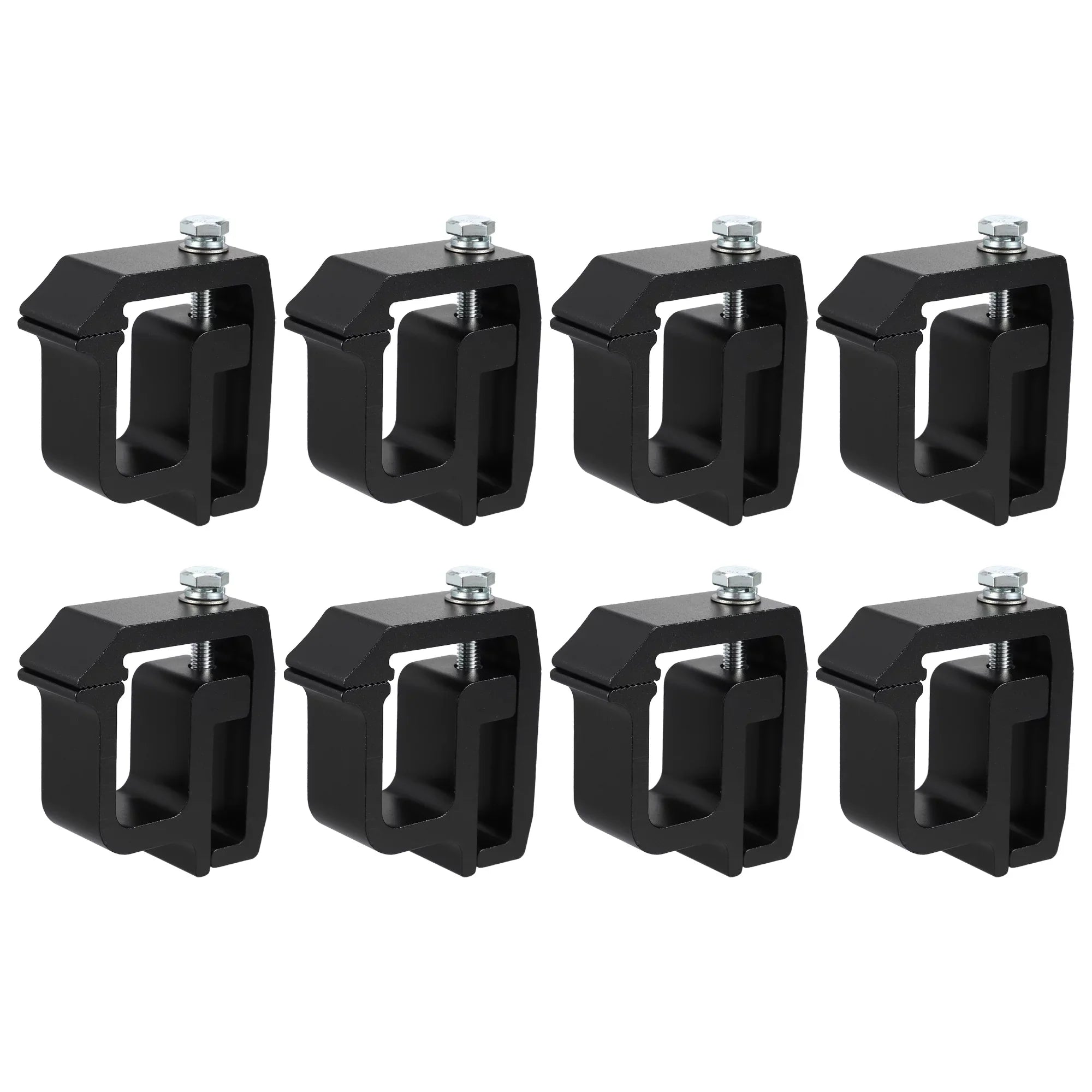 Unique Bargains 8 Pcs Truck Bed Cap Mount Clamps Camper Shell Clips Fit for Chevy Silverado 1500 2500HD 3500HD Black