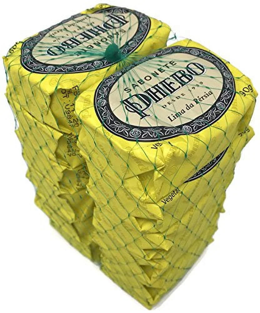 Linha Tradicional Phebo - Sabonetes em Barra de Glicerina Lima da Persia (12 x 90 Gr) - (Phebo Classic Collection - Persian Lime Glycerin Bar Soaps (12 x Net 3.17 Oz))