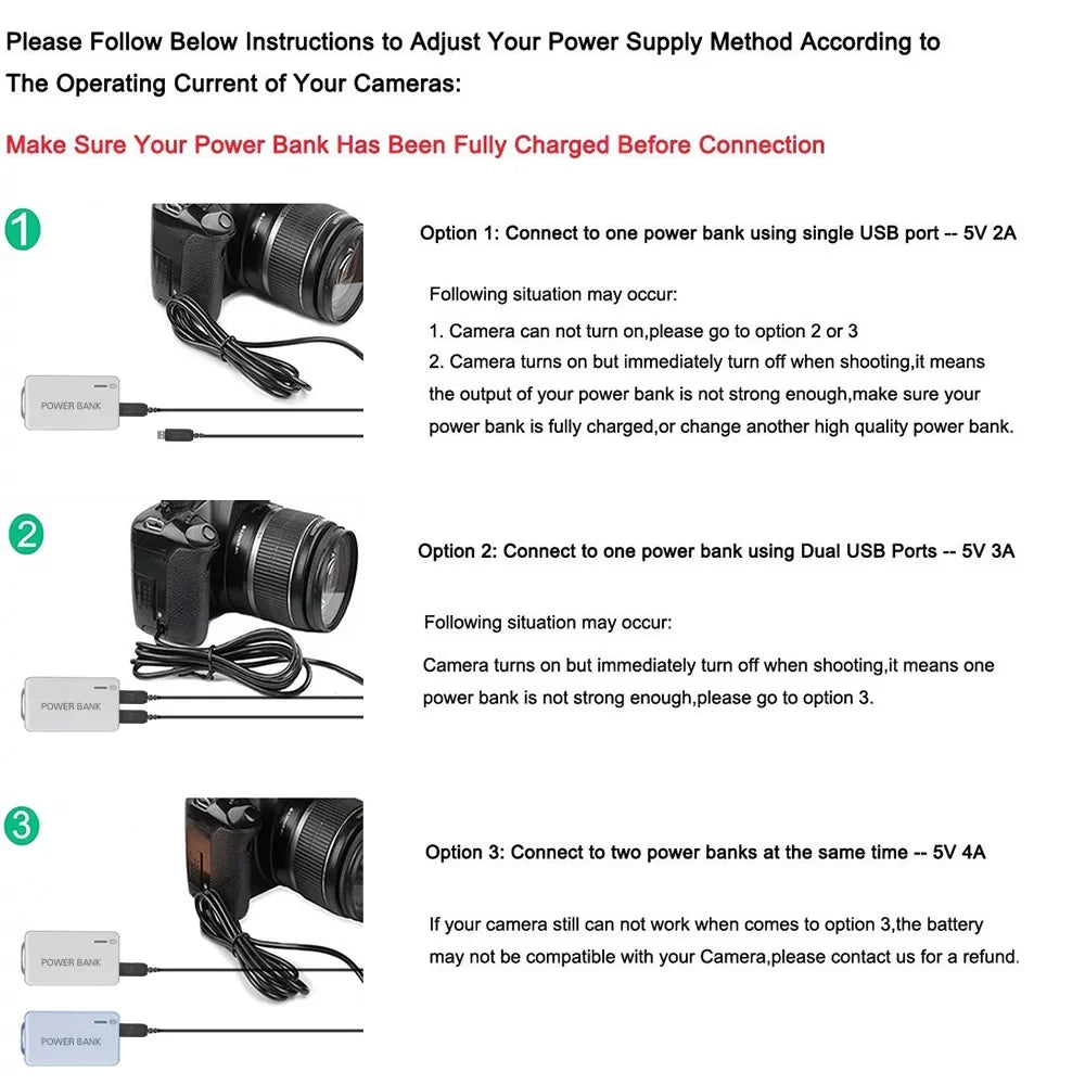 Andoer -  Coupler Dual  Adapter Dummy Battery for Sony