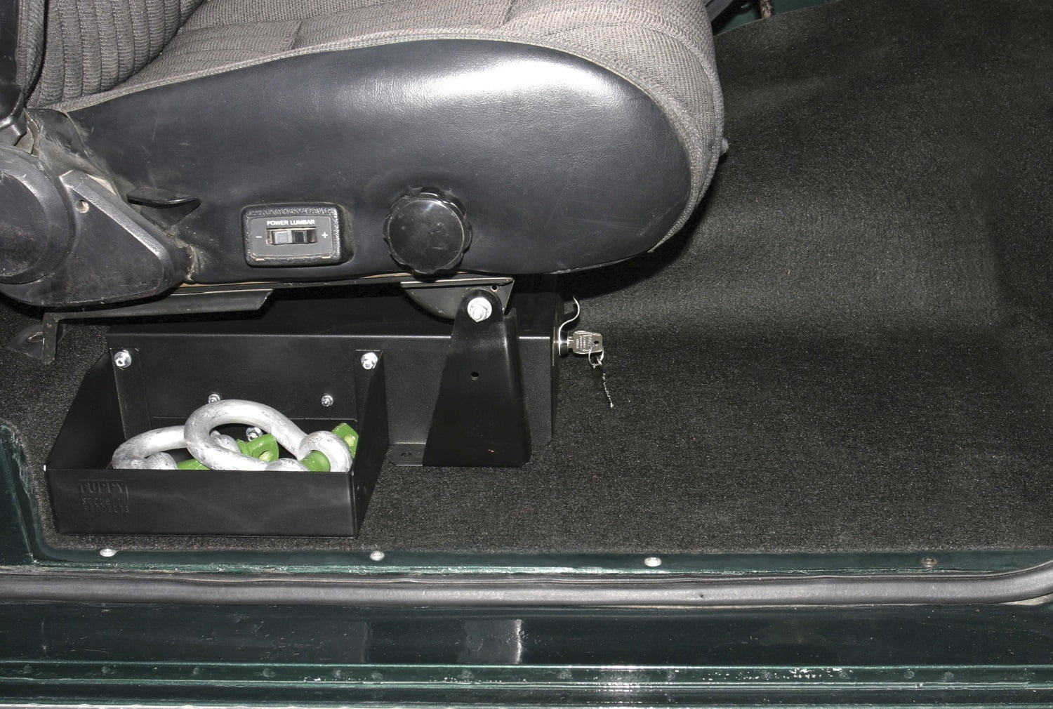 Tuffy Security Products 256-01 Under Seat Drawer - Passenger Side; Black; 1966-1977 Ford Bronco