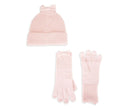 Kate Spade New York Accessories Bow Beanie & Gloves Set Rose Pink for Women