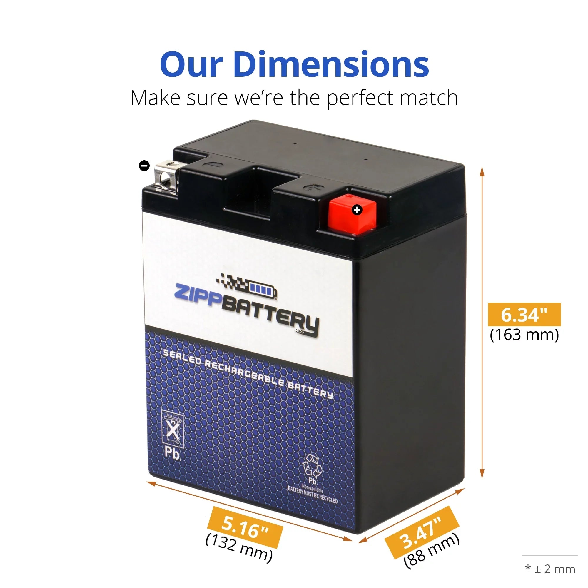 Zipp Battery - (14AHL- 12 Volt,12 Ah, 210 ) Motorcycle Battery for Suzuki 1100cc Gsx-r1100 1989