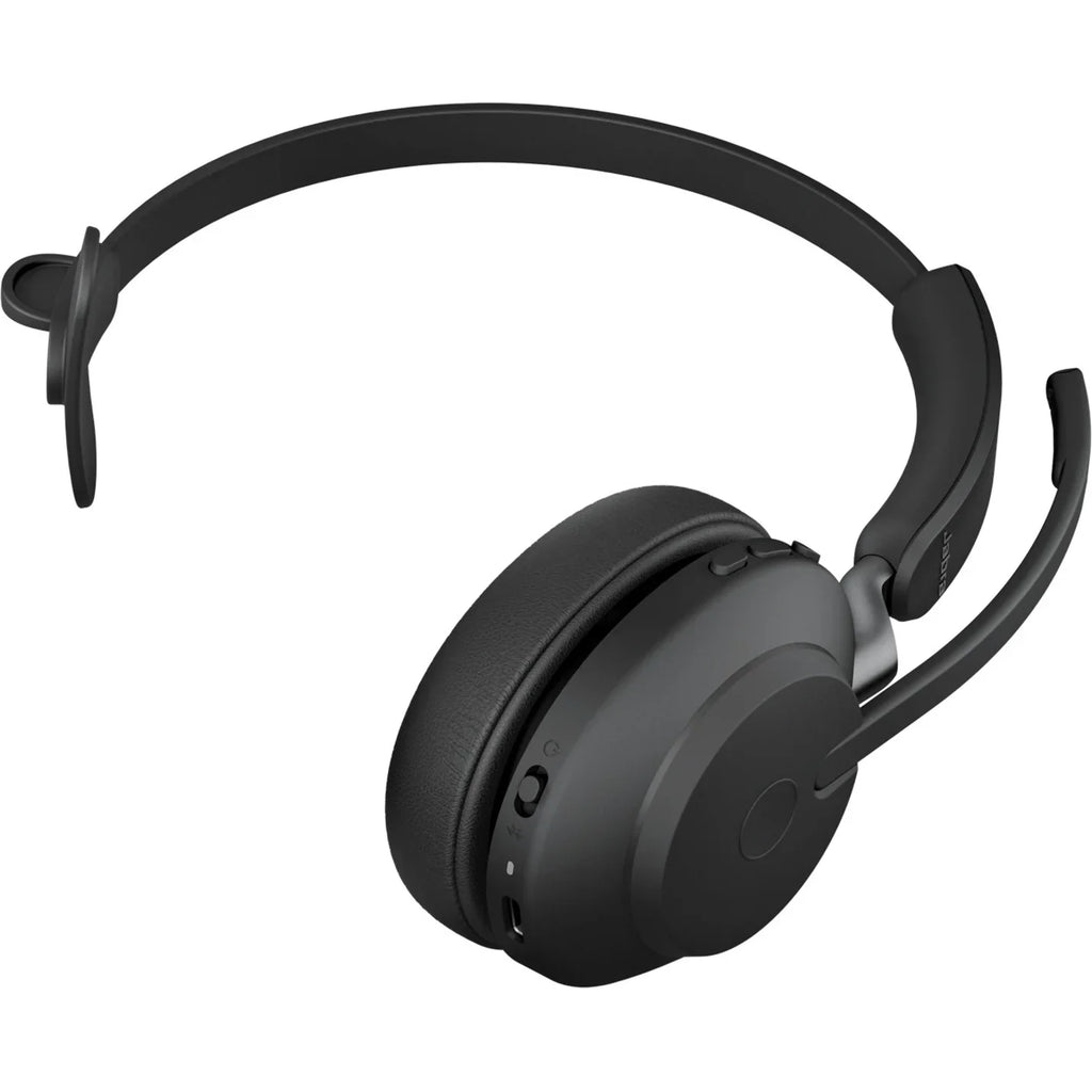 Jabra Evolve2 65 - -  Mono with Charging Stand - Connector Single Ear Headset - Black