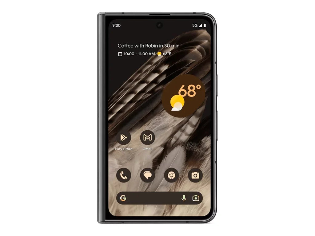 Google Pixel Fold - 5G smartphone - dual- -  12  / Internal Memory 512  -  display - 7.6" - 7.6" - 2208 x 1840 pixels 2208 x 1840 pixels (120 Hz) - 3x rear cameras 48 , 10.8 , 10.8  - 2x front cameras 9.5 , 8  - obsidian