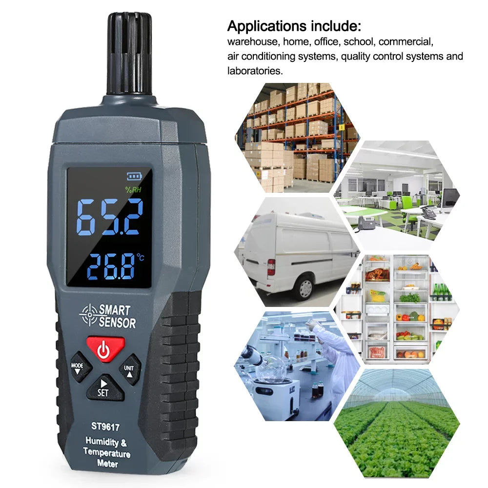 Humidity &  Meter High Accuracy Digital  Display Humidity Hygrometer  Meter  Gauge Tester