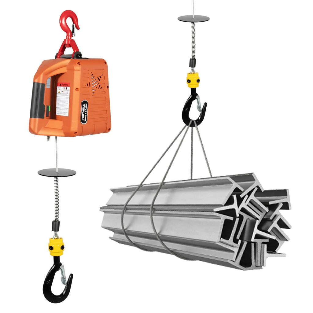 Portable 3-in-1 Electric Winches 300kg/660 lbs Hoist Winch Crane Lift / Remote