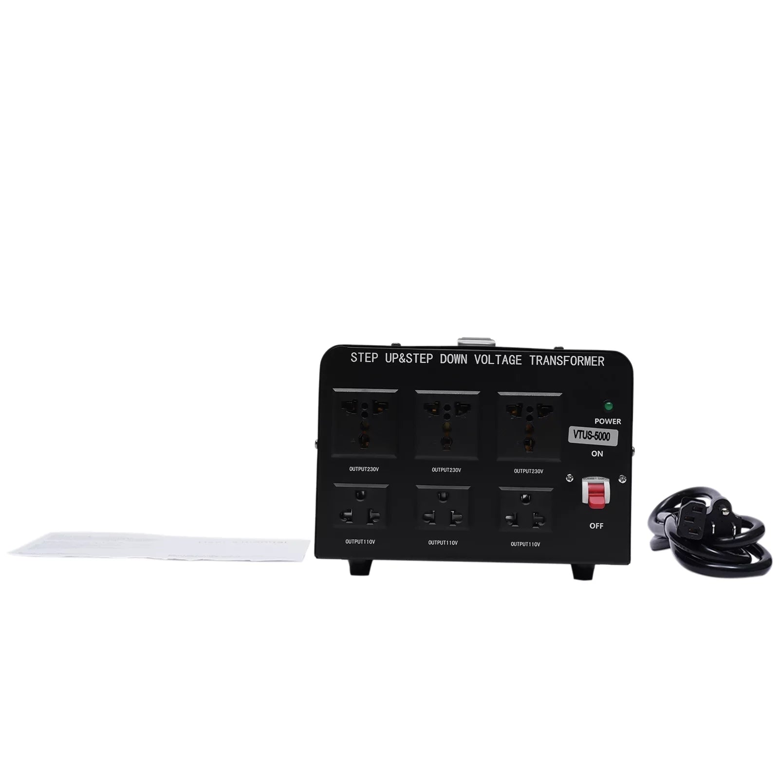 Loyalheartdy 5000 Watt Peak Voltage Converter Transformer Heavy Duty Step Up/Down Convert 110V to 220V / 220V to 110V Electric Power Voltage Converter