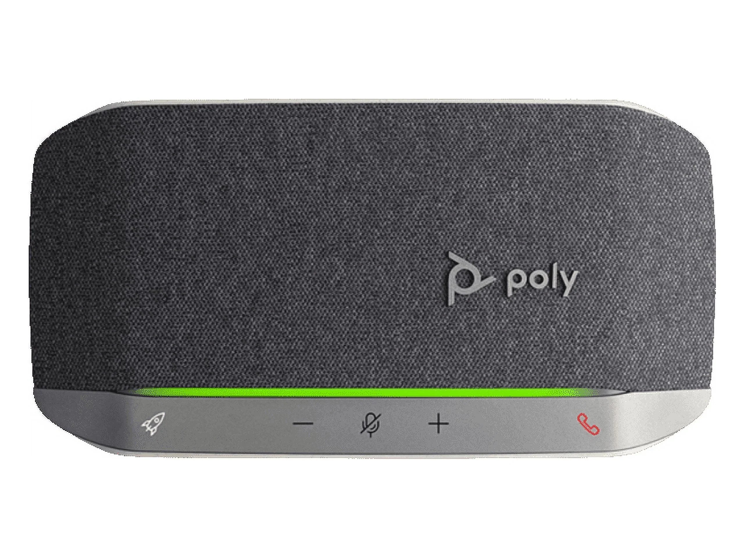Poly - Sync 20 Bluetooth/- Speakerphone - Personal Portable Speakerphone - Noise & Echo Reduction - Connect to Cell Phones via Bluetooth or Computers via - Cable - Works with Teams, Zoom