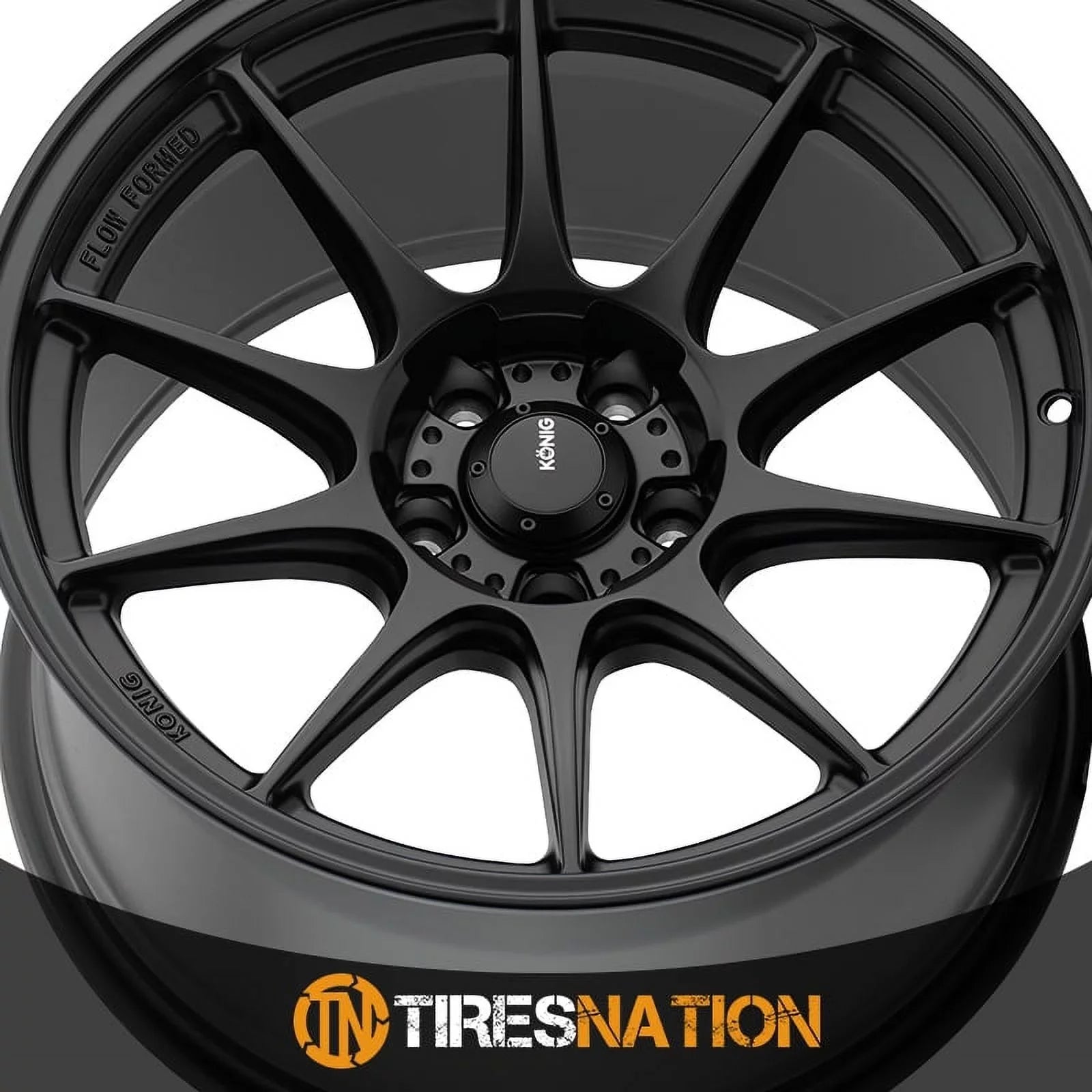 Konig 57B Dekagram 17x9 5x100 +40et Semi-Matte Black Wheel