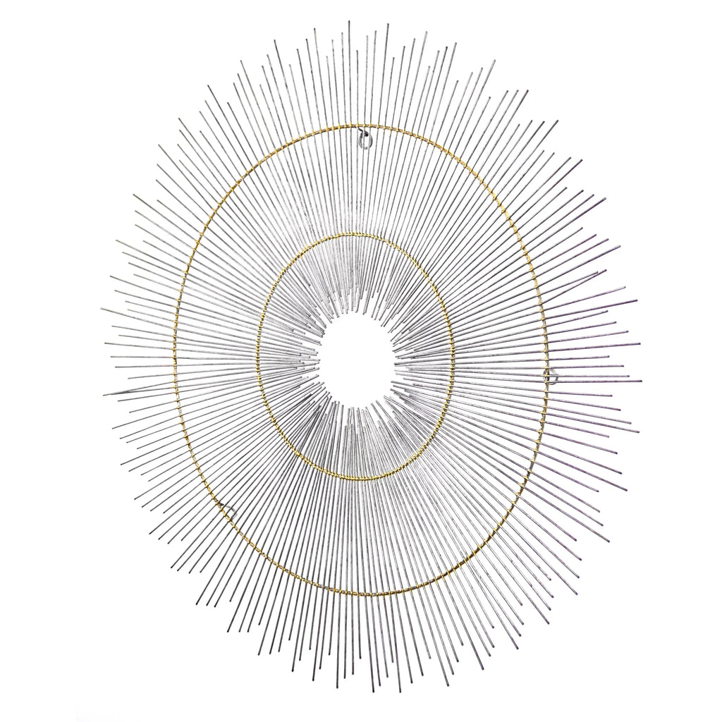 American Art Decor Metal Starburst Sunburst Wall Decor Sculpture by .. Keith (36")