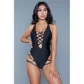 BeWicked  Womens 1977 Amaya Swimsuit, Black - Small