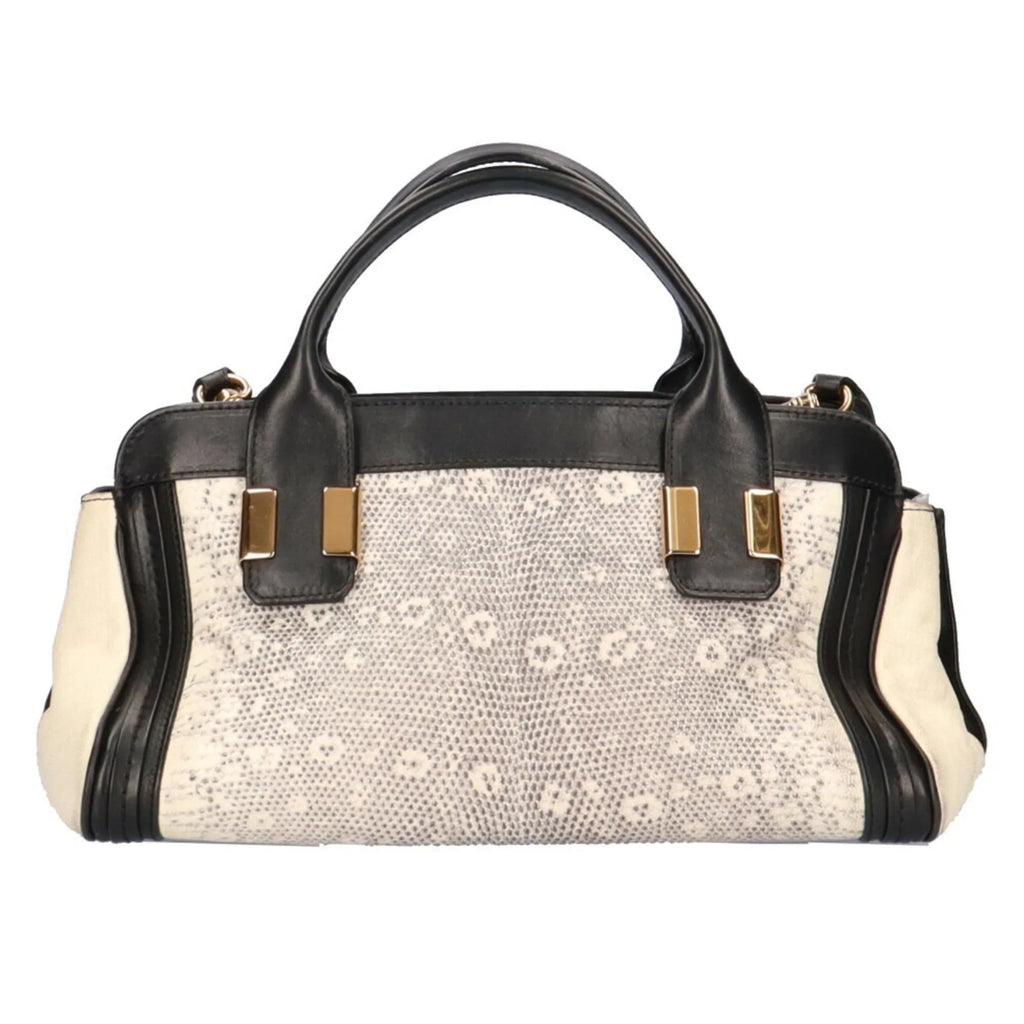 Pre-Owned Chloé Chloe Little Alice Shoulder Bag Leather Beige Women's (Good)
