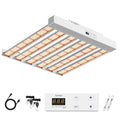 Grow Light 200W with Full Spectrum Veg & Bloom Dimmer Timer - 3x3ft Coverage Sunlike Grow Lamps for Indoor Plants - Seeding, Flowering, and Plant Growth  Plant Light Fixture