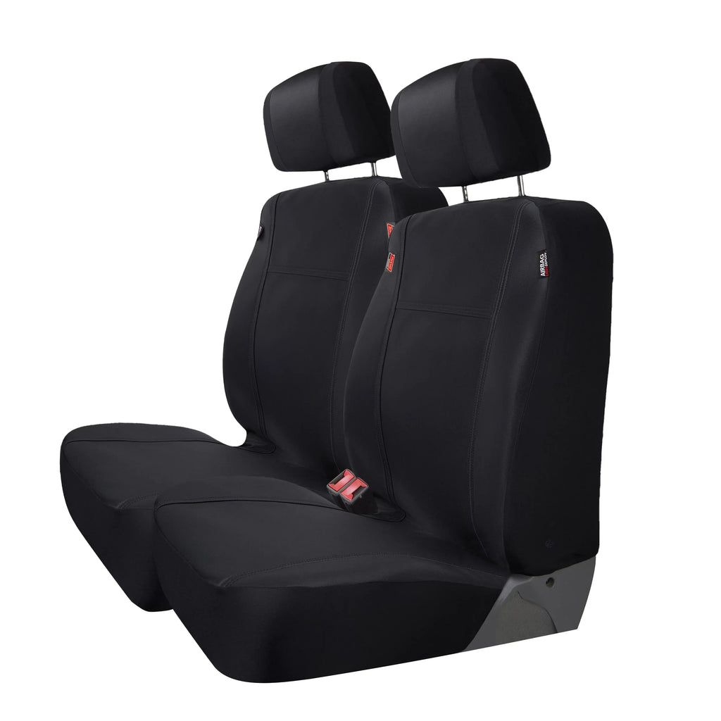 Dickies 2-Piece Black Puncture-Resistant Front Car, Truck,  Seat Covers, Protect from Pets, Universal Fit