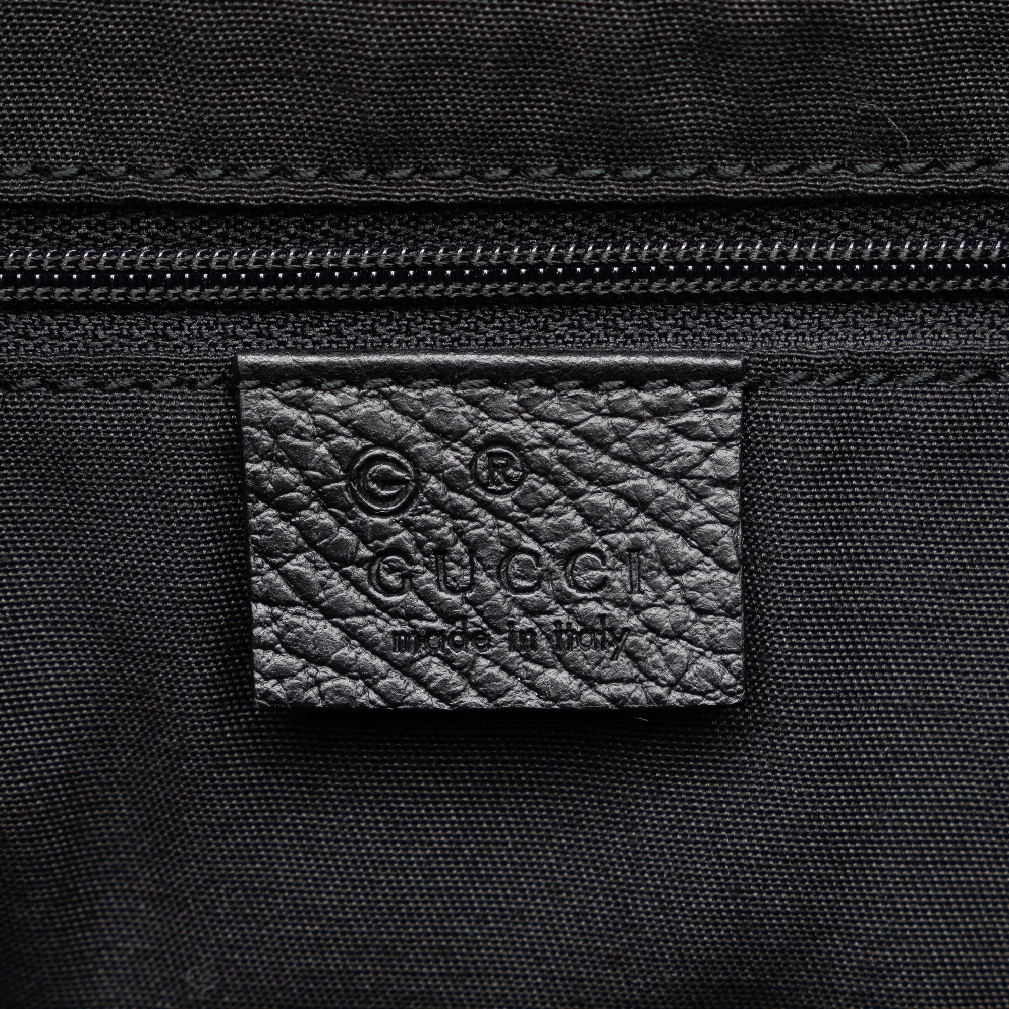 Pre-Owned Authenticated Gucci Bamboo Tassel Tote Calf Leather Black Tote Bag Unisex (Good)