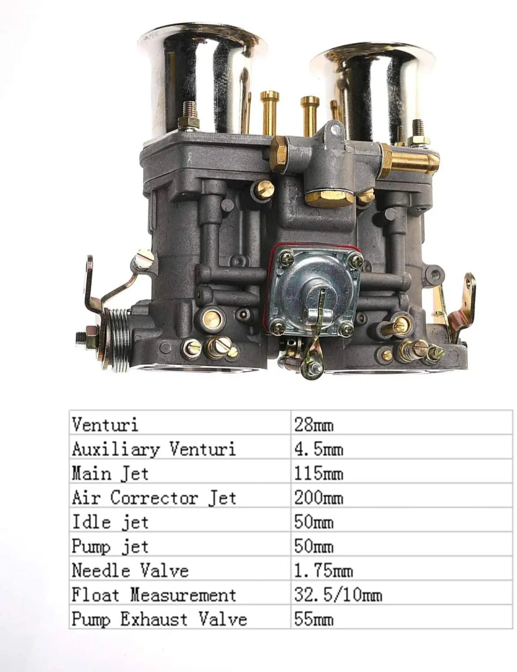 iFJF 40  Carburetor for Weber 40  40mm 2 Barrel fits  Volkswagen  Beetle Bug Fiat Porsche