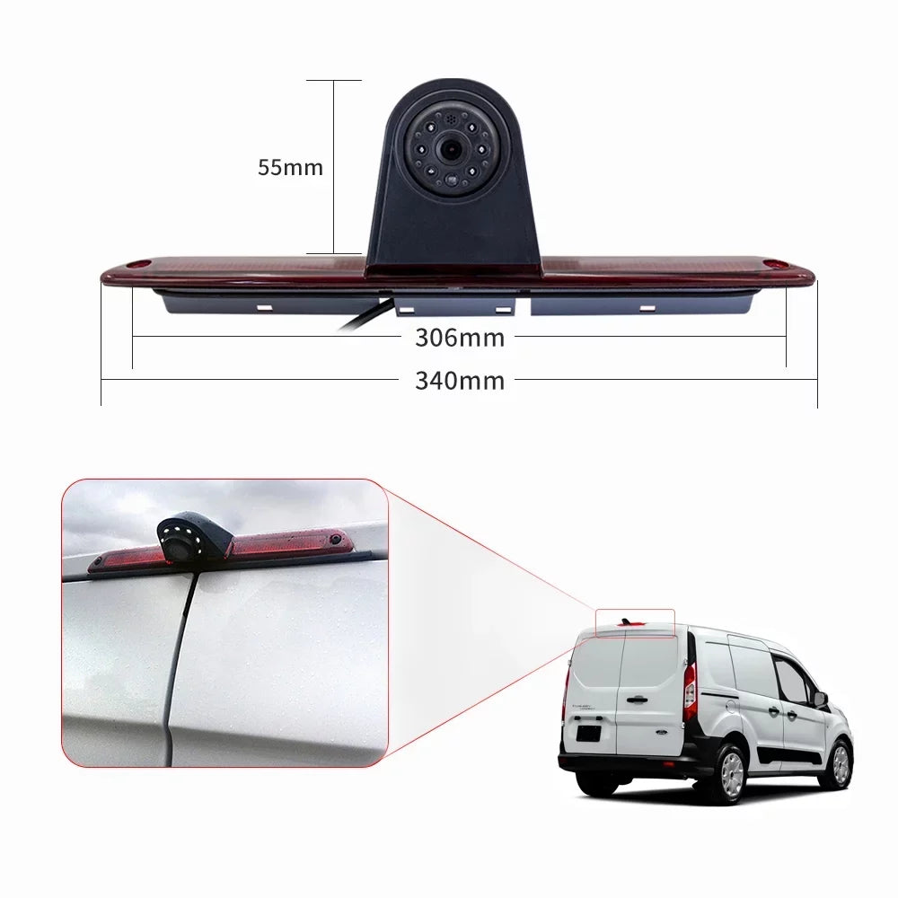 Anself 7in Brake Backup for Mercedes-Benz Sprinter/ Crafter Vans Parking (with Monitor)