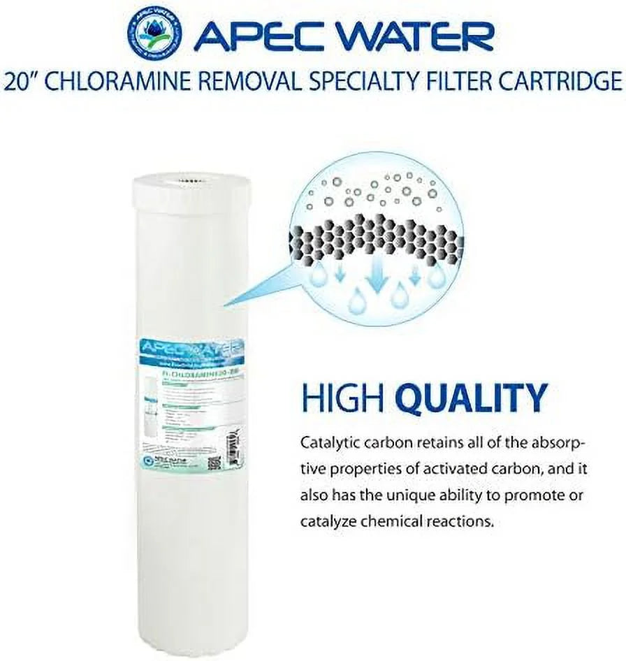 systems 20" replacement specialty  filter chloramines  hydrogen sulfide removal (fi-chloramine20-bb)
