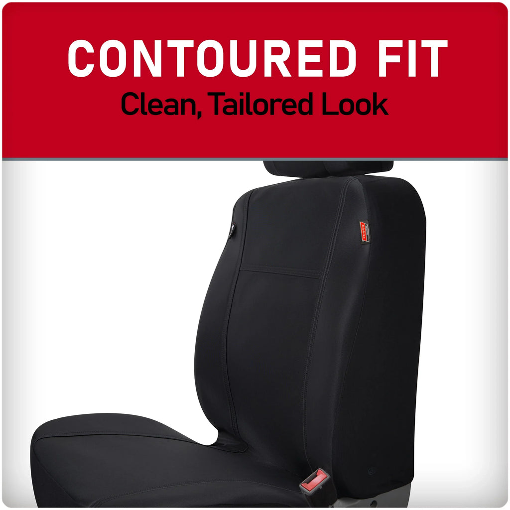 Dickies 2-Piece Black Puncture-Resistant Front Car, Truck,  Seat Covers, Protect from Pets, Universal Fit