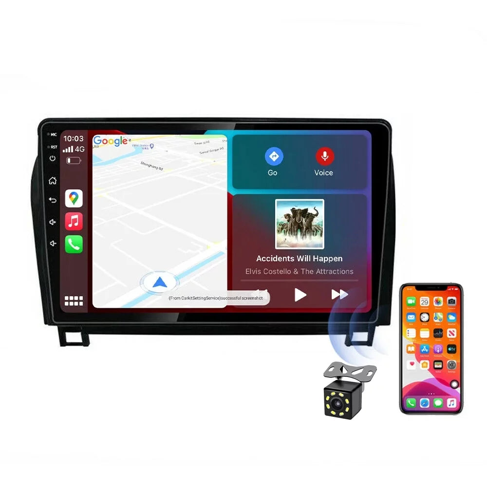 Navigation for Car Toyota Tundra 2007-2013 Sequoia 2008-2017 Android 10 Radio with Apple Play