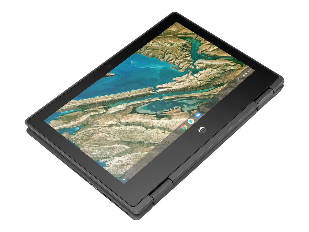 Chromebook x360 11  Education Edition - Flip design - Intel Celeron -  / up to 2.8 GHz - Chrome  -  Graphics 600 - 4   - 32  eMMC - 11.6"  touchscreen 1366 x 768 () - Wi-Fi 5 - chalkboard gray - kbd: