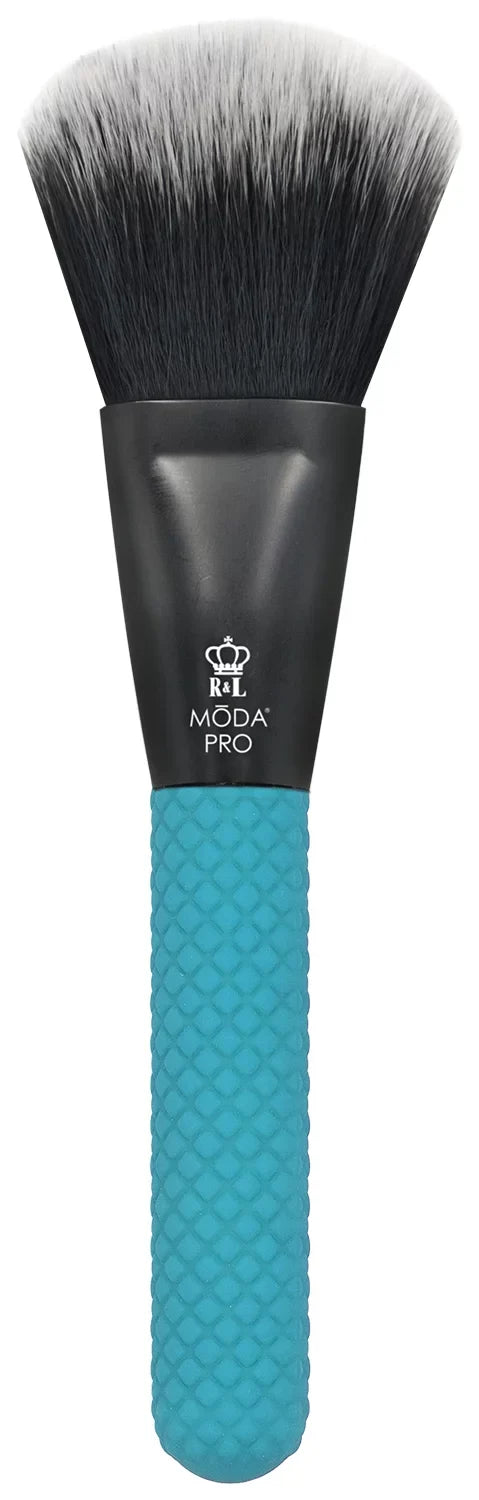 Moda Brush Pro Full Face 13pc Teal Makeup Brush Set with Wrap, Includes Flat Powder, Highlight, and Crease Makeup Brushes