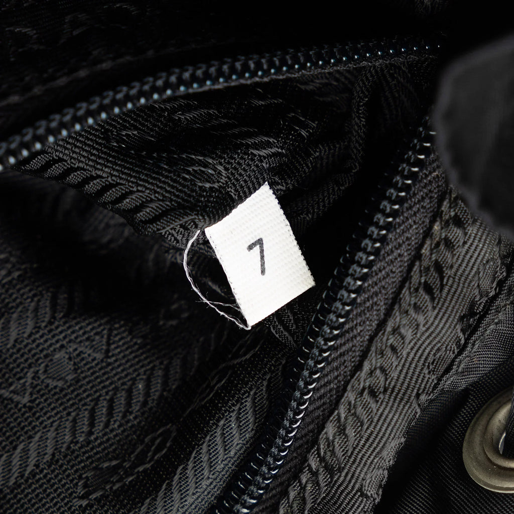 Pre-Owned Authenticated Prada Tessuto Backpack Nylon Fabric Black Unisex (Fair)