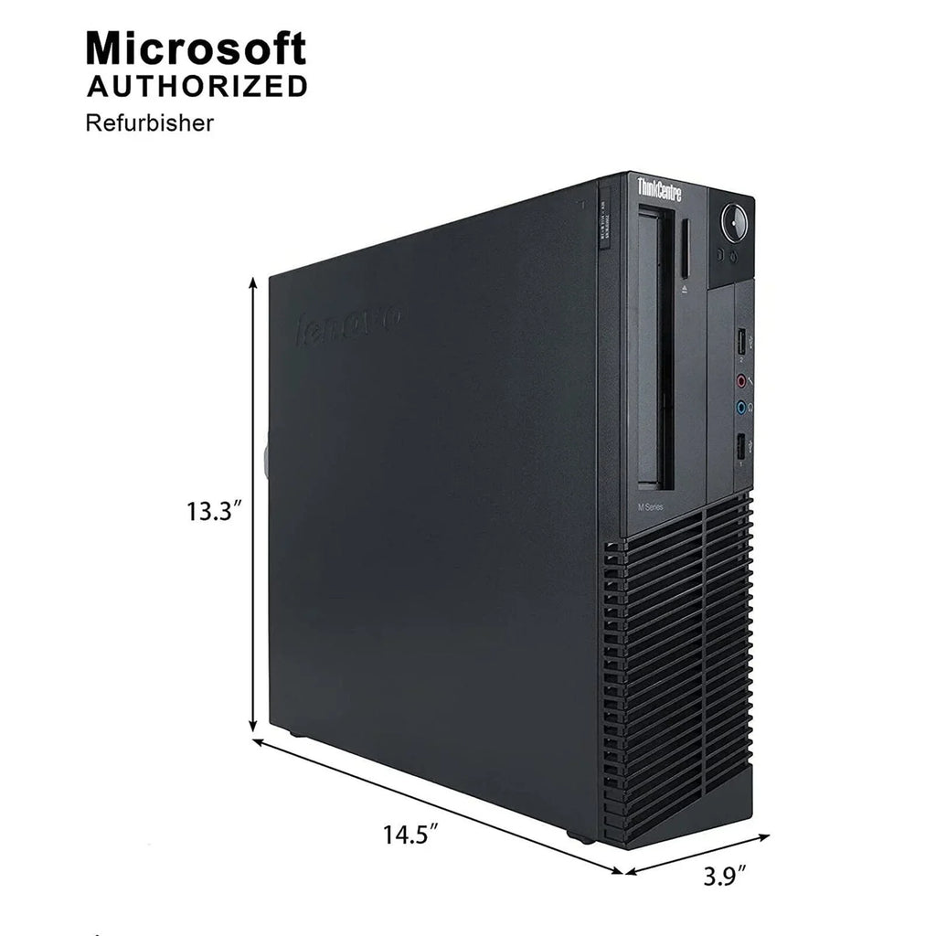 Pre-Owned Lenovo  Desktop Computer  - Intel Quad-Core i5, 1TB , 4GB  , Windows 10 Pro, , , 22in Monitor,  Keyboard and Mouse (Refurbished: Good)