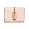 Fendi 'Lock Wallet Micro Trifold Rose Pink Tortora Gray Calf Leather