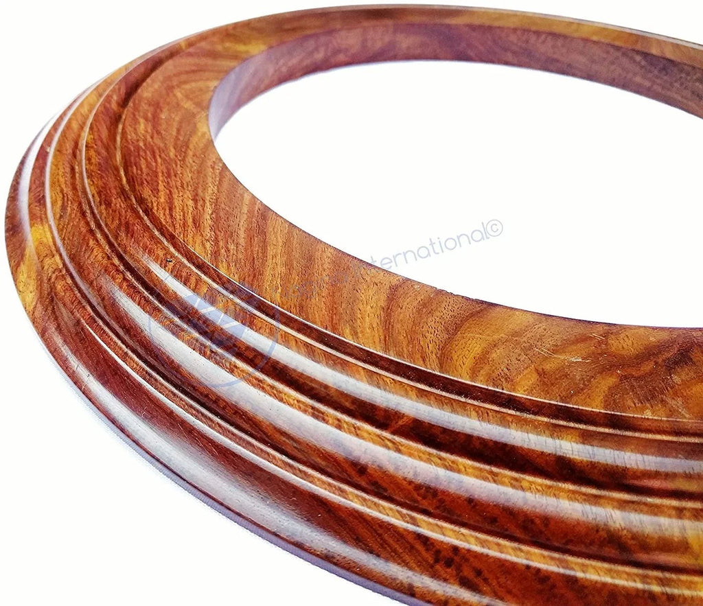 Nagina International Polished Handcrafted Wooden Base | Solid Hardwood Frame (4 Inches)