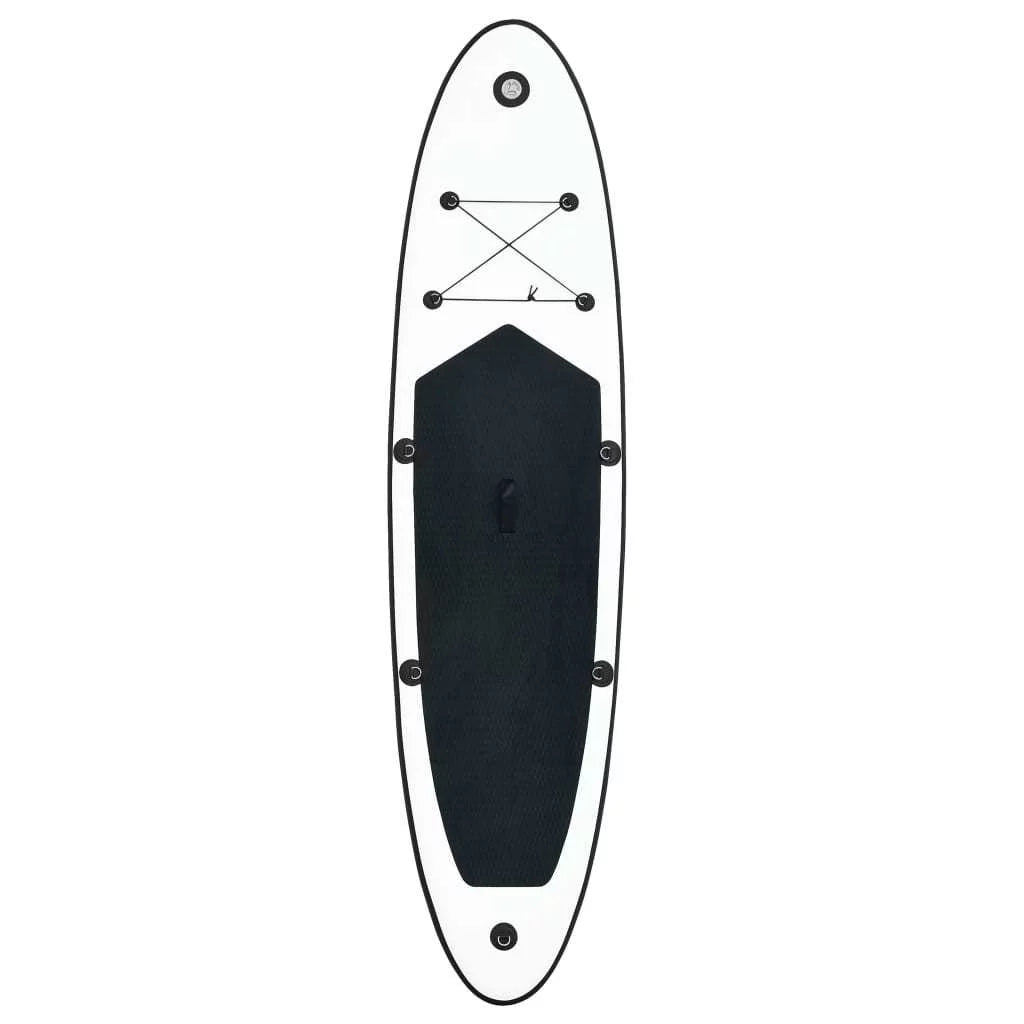 Inflatable Stand Up Paddle Board Set in Sleek Black and White Perfect Companion
