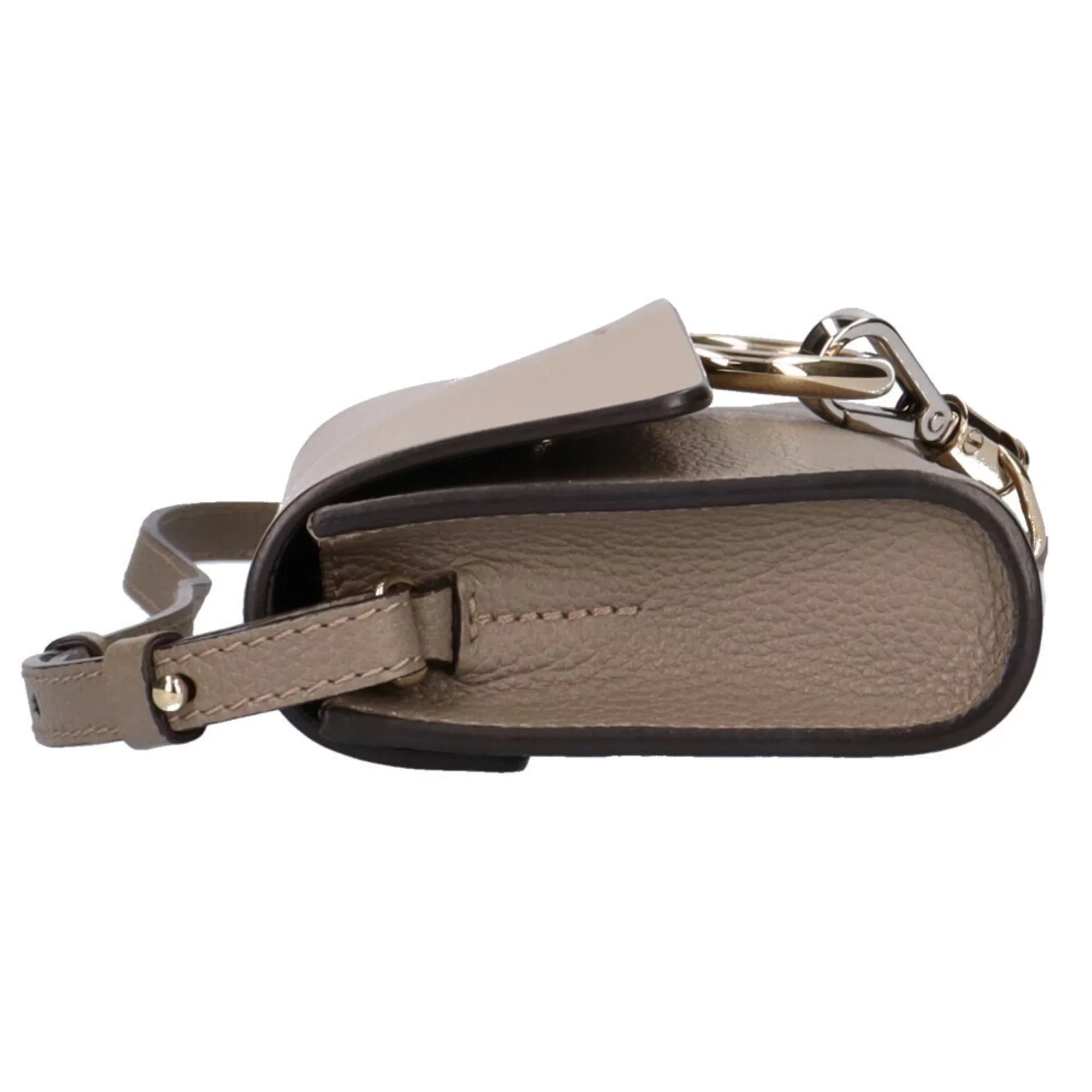 Pre-Owned Chloé Chloe Faye shoulder bag leather gray ladies (Fair)