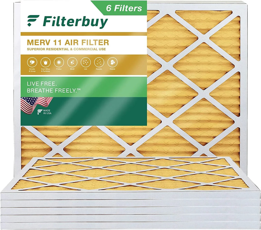 Filterbuy 18x24x1  11 Pleated   Furnace Air Filters (6-Pack)