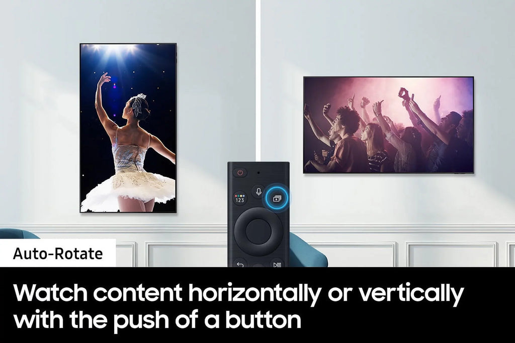 Samsung  55"  Quantum Matrix Neo 4K Smart  with a Samsung - Auto-Rotating Wall Mount for 43"-55" Samsung TVs (2022)