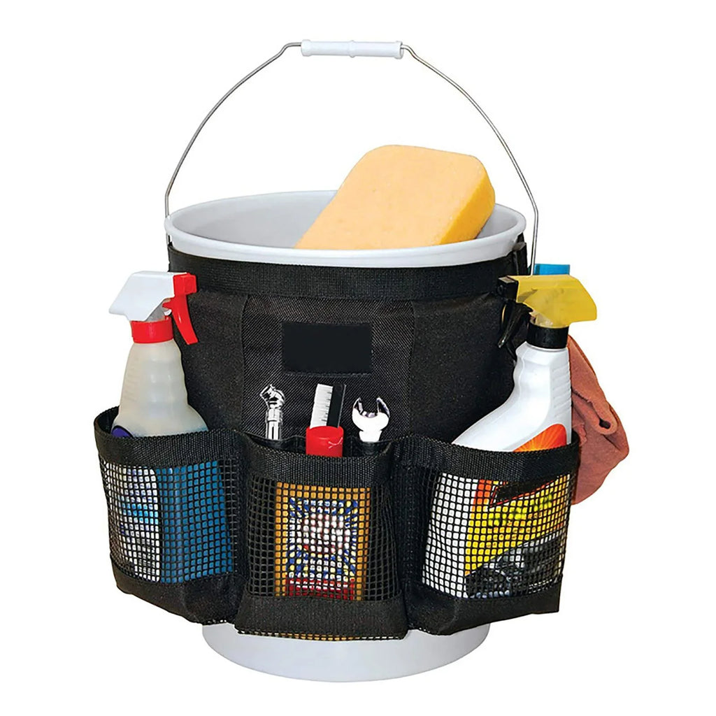2x Car Wash Bucket Tool Organizer Large Capacity Fishing Bucket Storage for 5 Gallon Bucket Camping