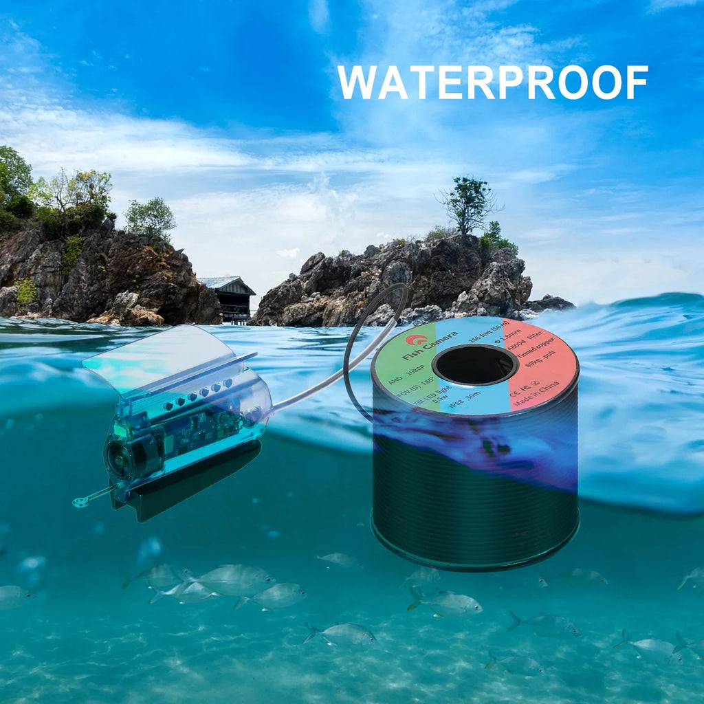 Gofishup 1080P Underwater Fishing Camera Fish Finder with  Control, Live Video for Ice Lake Sea Boat Kayak Fishing