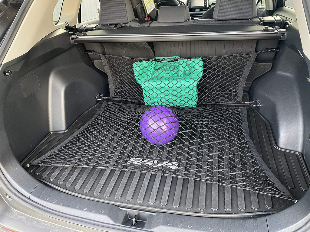 Floor Style + Envelope Style Trunk Cargo Net for Toyota  Rav4 Hybrid Prime 2019 2020 2021 2022