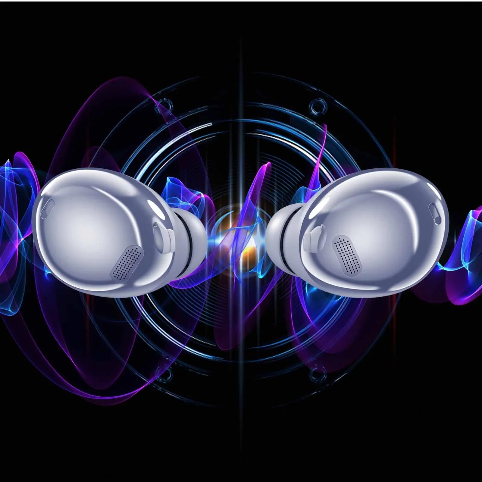 UrbanX Street Buds Pro True Bluetooth Wireless Earbuds For  Desire 520 With Active Noise Cancelling (Wireless Charging Case Included) Purple