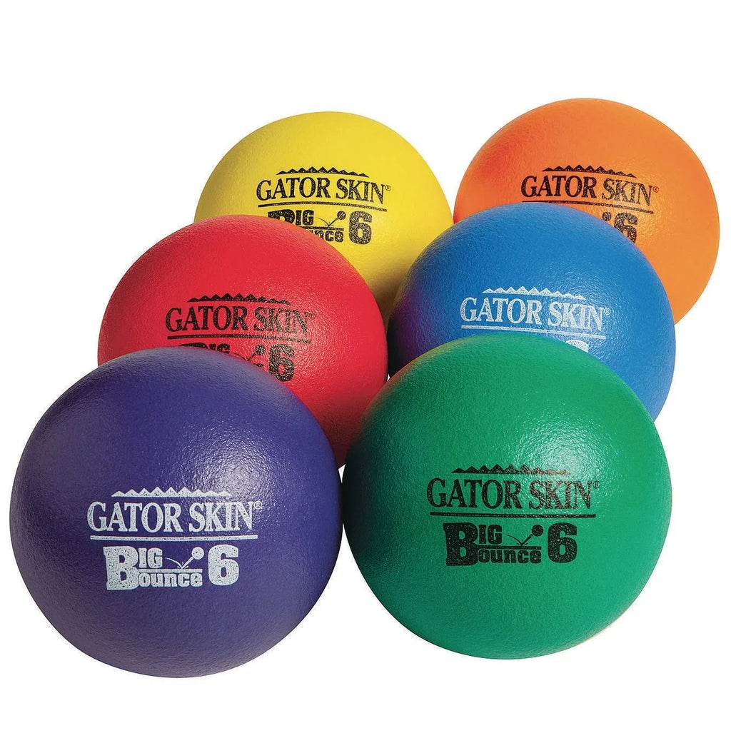 Gator Skin® Big Bounce Ball Set,  6” (Set of 6)
