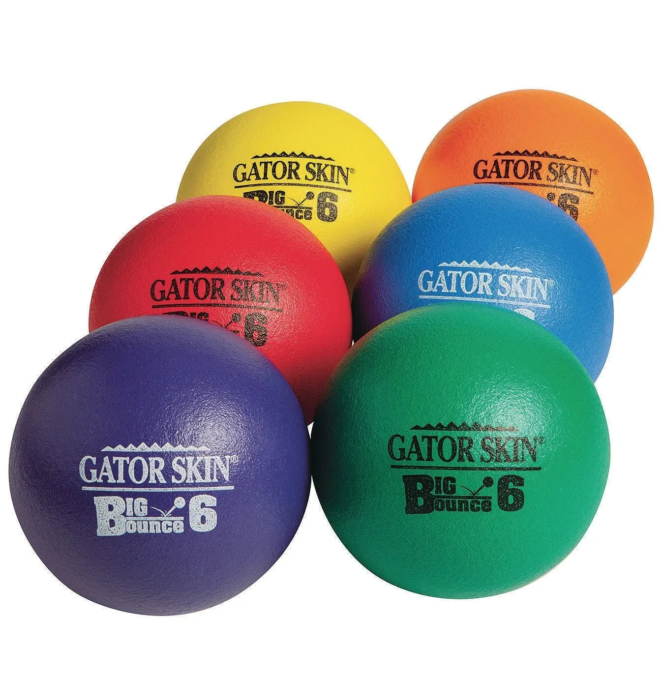 Gator Skin® Big Bounce Ball Set,  6” (Set of 6)