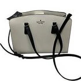 Perry Leather Warm Beige Blush 3 Comparts Satchel Bag Purse