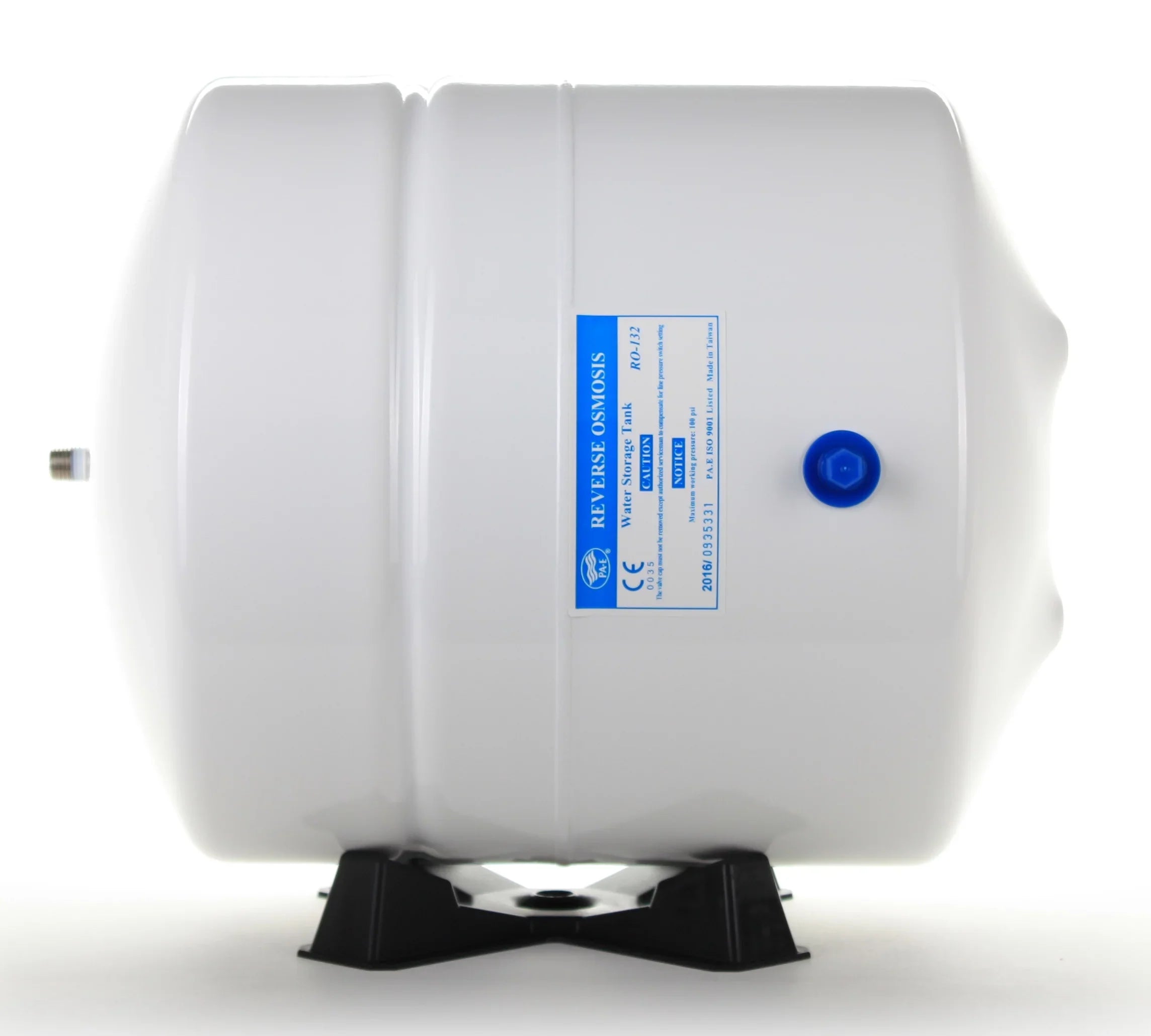 Hydronix -132- Stainless Steel 4.5 Gallon Reverse Osmosis Storage Water Tank - White, 1/4" Port