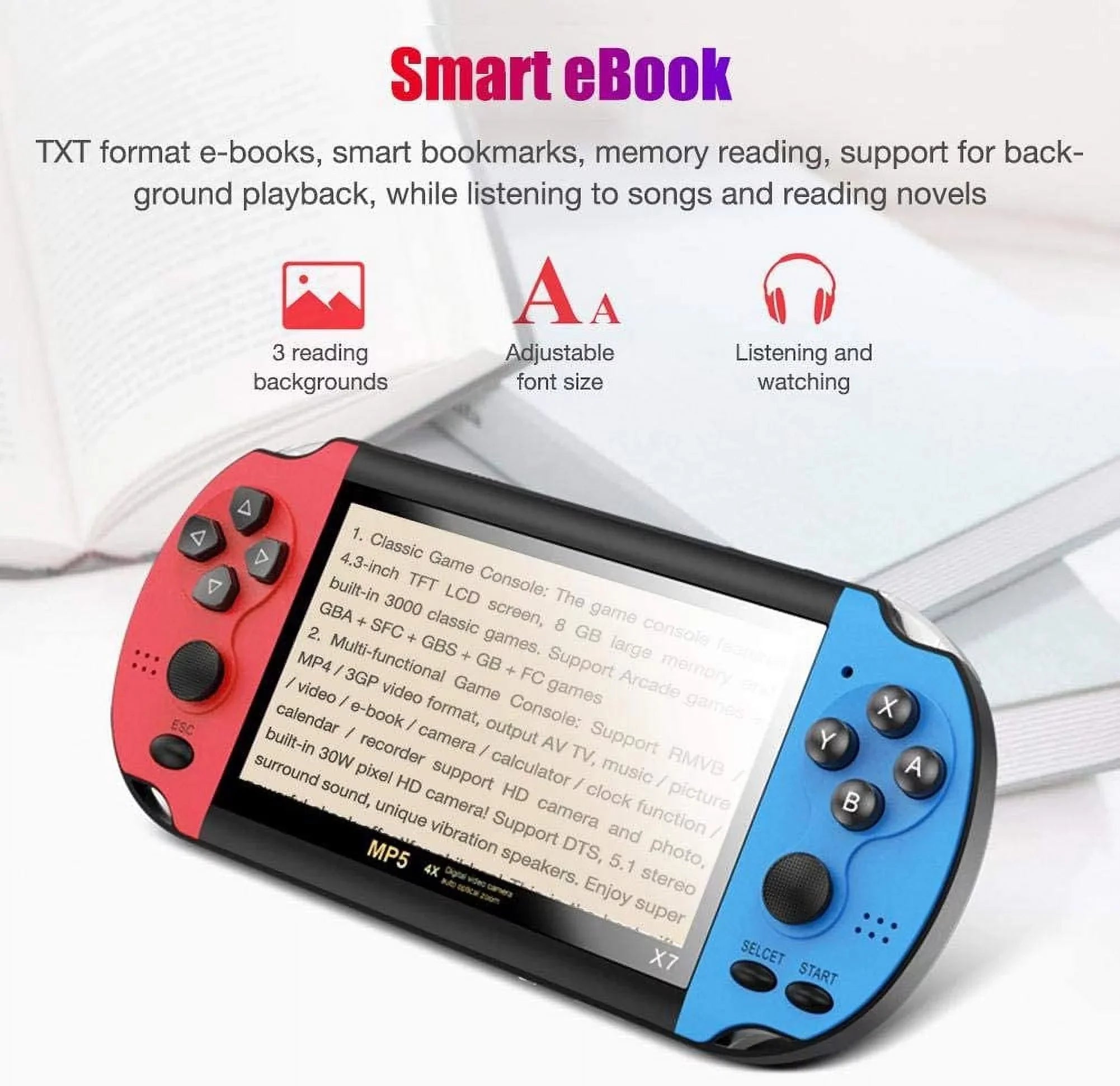 Olivia Classic Retro Video Game Machine With 5.1 Inch  Screen